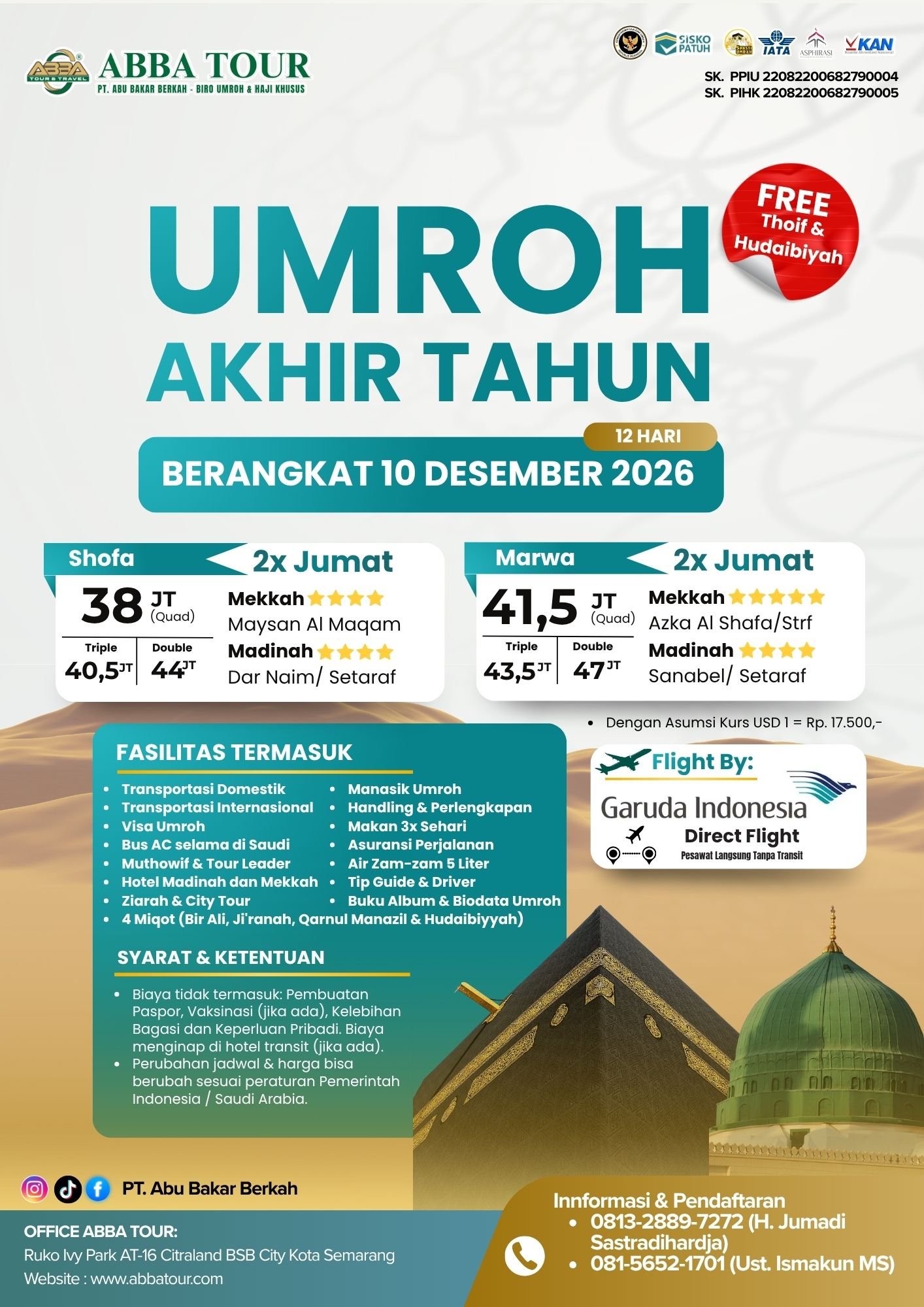 Umroh Akhir Tahun 2026
